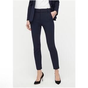J.Crew Pants Women 10 Navy Blue Cameron Slim Crop Trouser 4 Season Stretch Work
